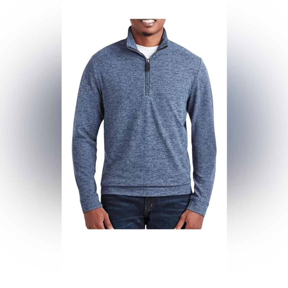 Member’s Mark Men’s Lightweight Quarter Zip Pullover Blue Sz. XL